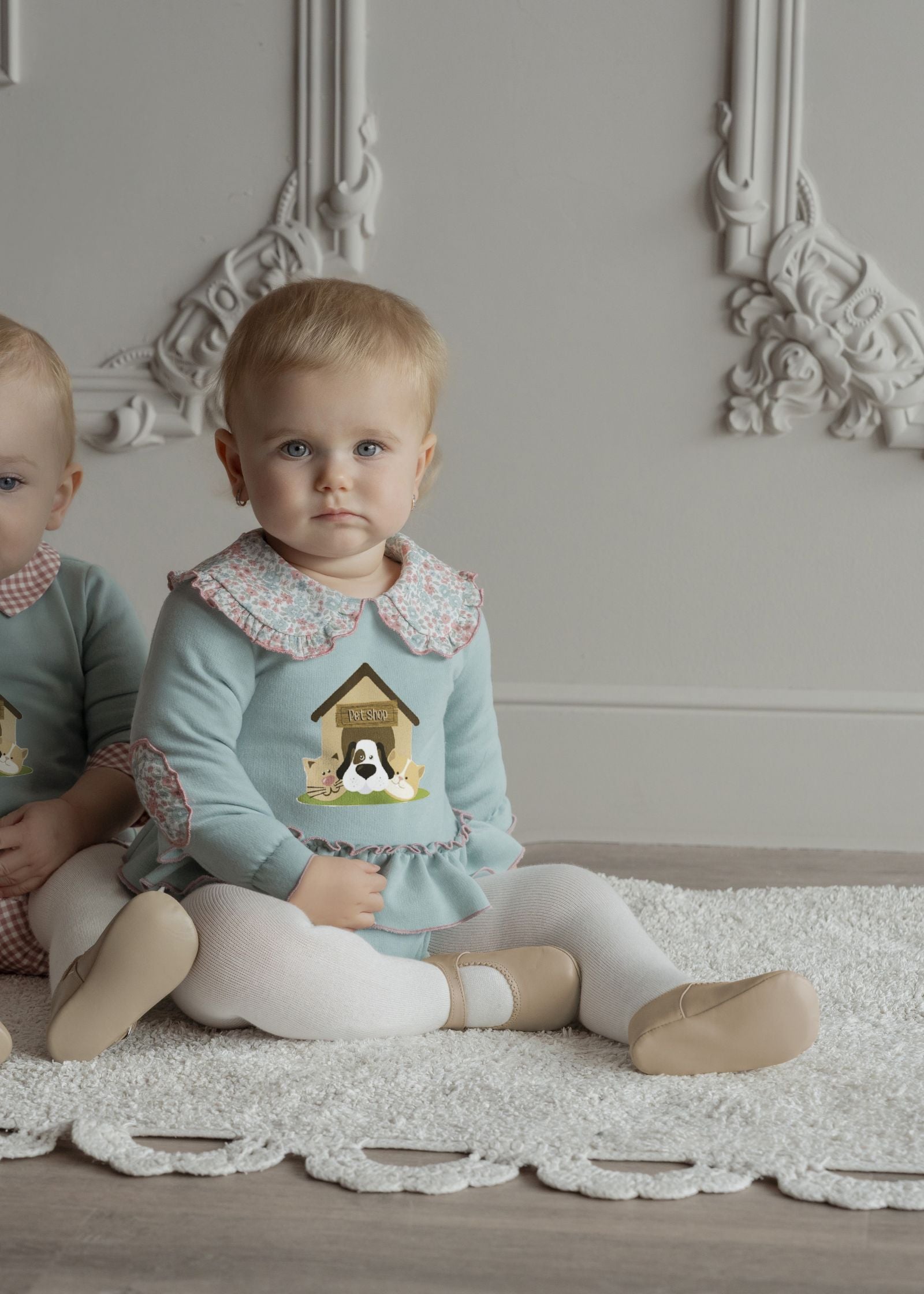 Conjunto bebe niña perrito Miranda 0036