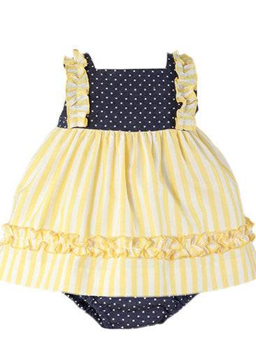 Vestido y braguita bebe niña Miranda 0039 - La boutique de AyA Miranda