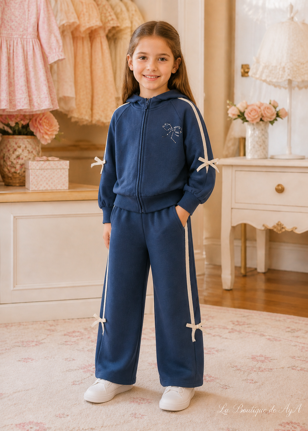 Chandal lazadas Índigo Mayoral para niña 04814-070 - foto con modelo