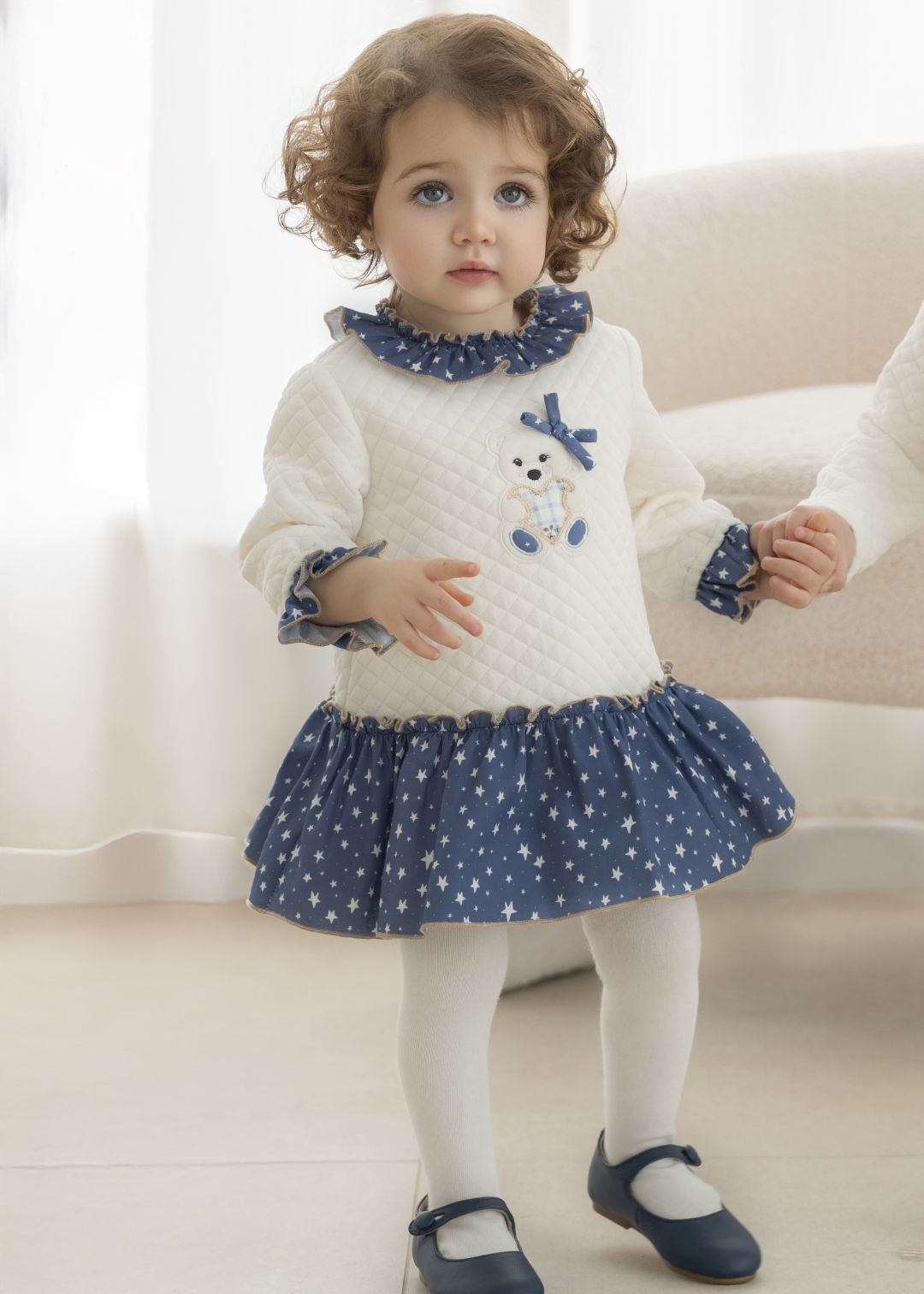 Vestido braguita bebe niña azulon Miranda 0521