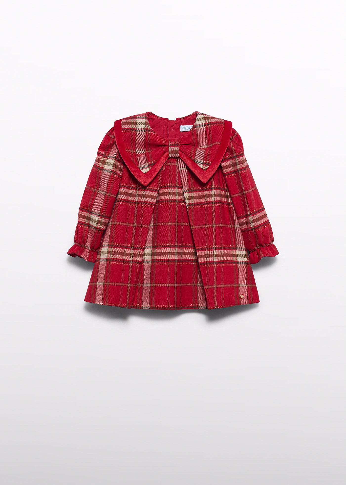 Vestido cuadros rojo para bebé niña Abel & Lula 05505 - imagen 2