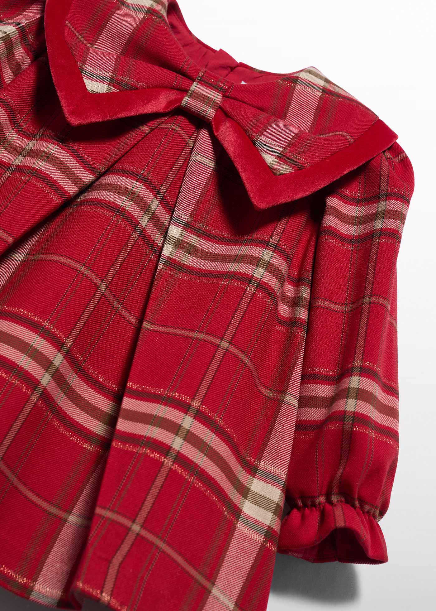 Vestido cuadros rojo para bebé niña Abel & Lula 05505 - imagen 4