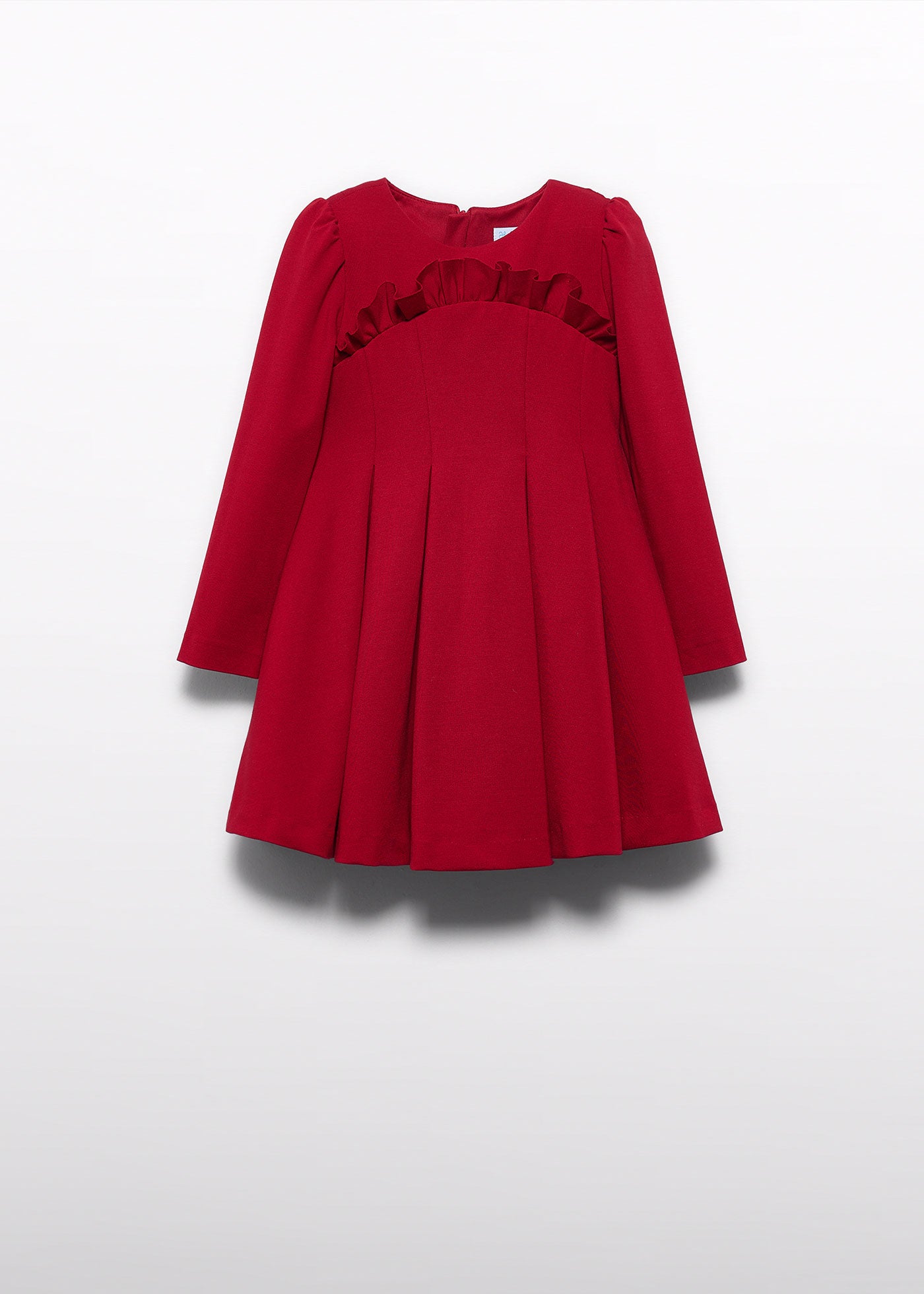 Vestido punto milano rojo para niña Abel & Lula 05529 - imagen 4