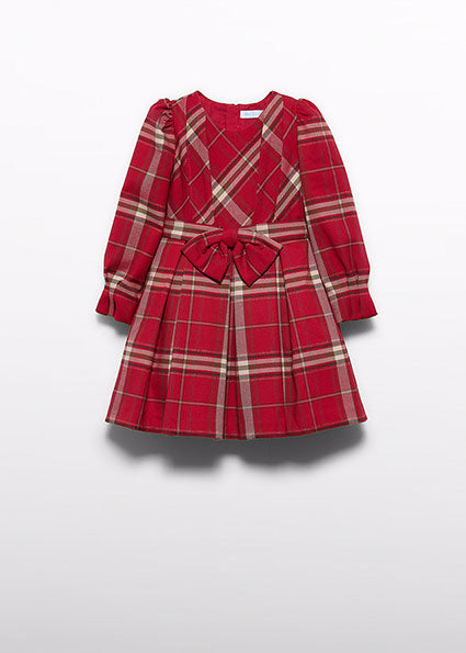 Vestido cuadros rojo para niña Abel & Lula 05530 - imagen 3