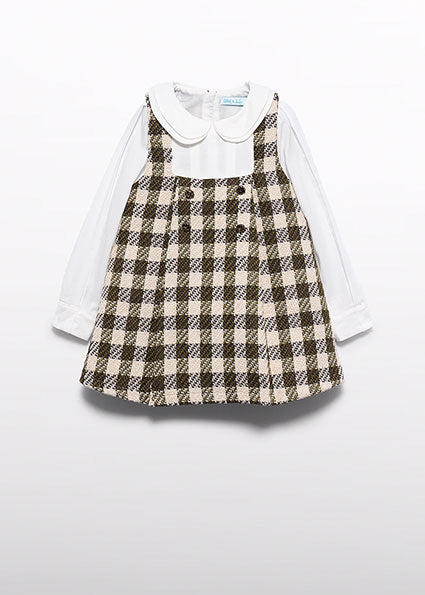 Vestido vichy aguacate para niña Abel & Lula 05542 - imagen 3