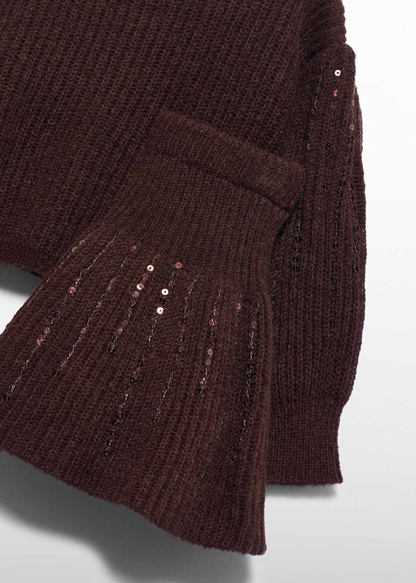 Conjunto de falda tricot lentejuelas trufa para niña Abel & Lula 05593 - imagen 5
