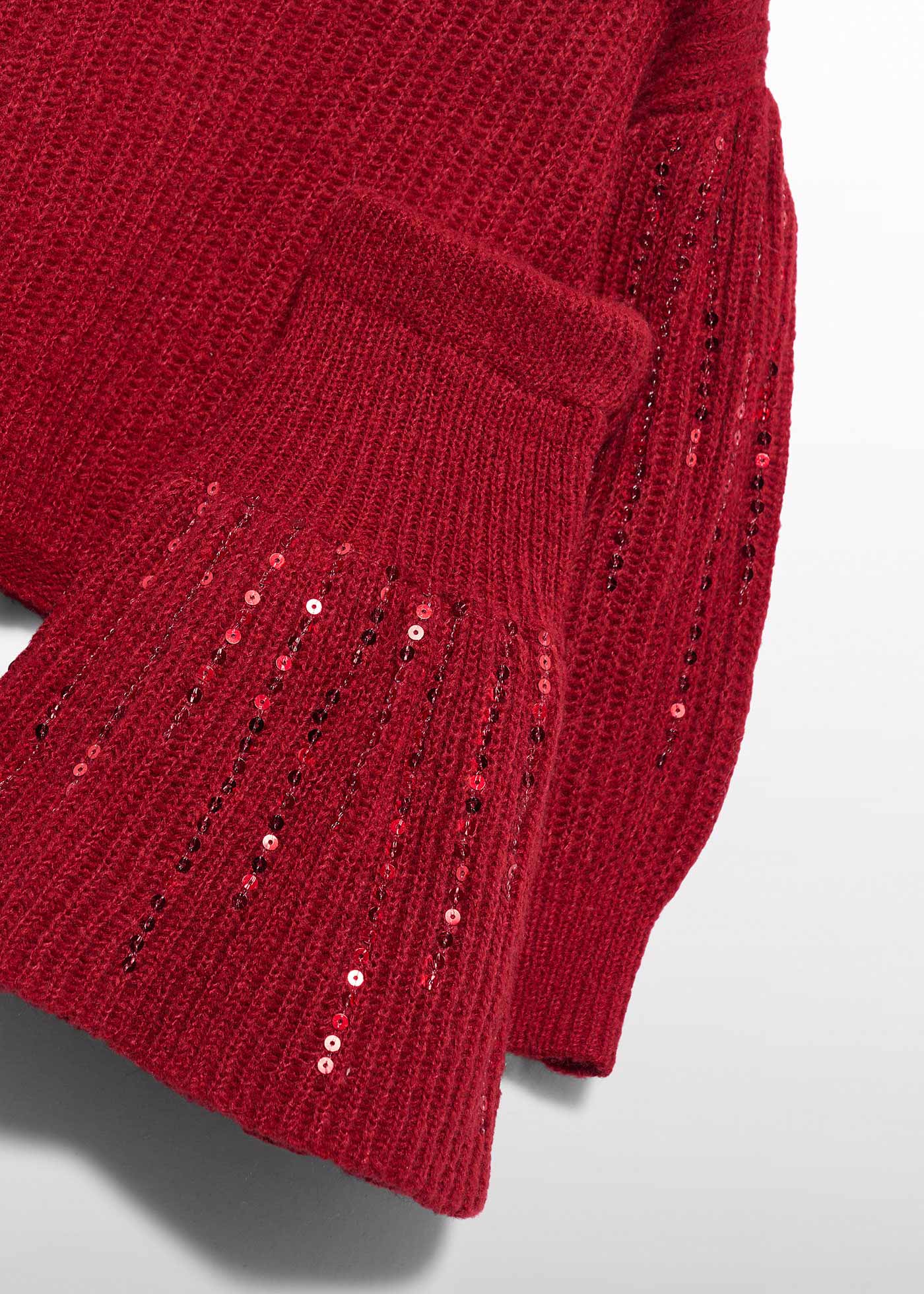 Conjunto de falda tricot lentejuelas teja para niña Abel & Lula 05593 - imagen 3