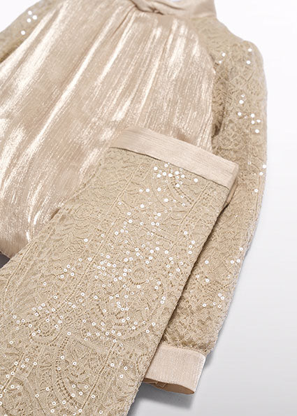 Conjunto pantalón brillo mazapán para niña Abel & Lula 05748 - imagen 4
