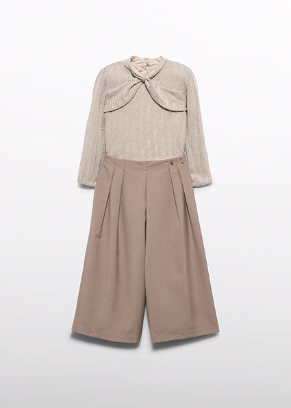 Conjunto pantalón sarga visón para niña Abel & Lula 05768 - imagen 4