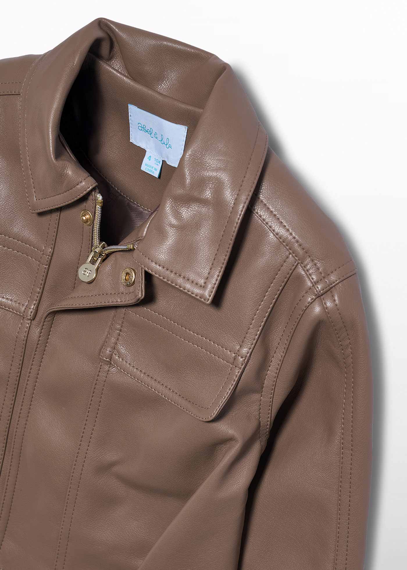 Chaqueta PU macchiato para niña Abel & Lula 05812 - imagen 3