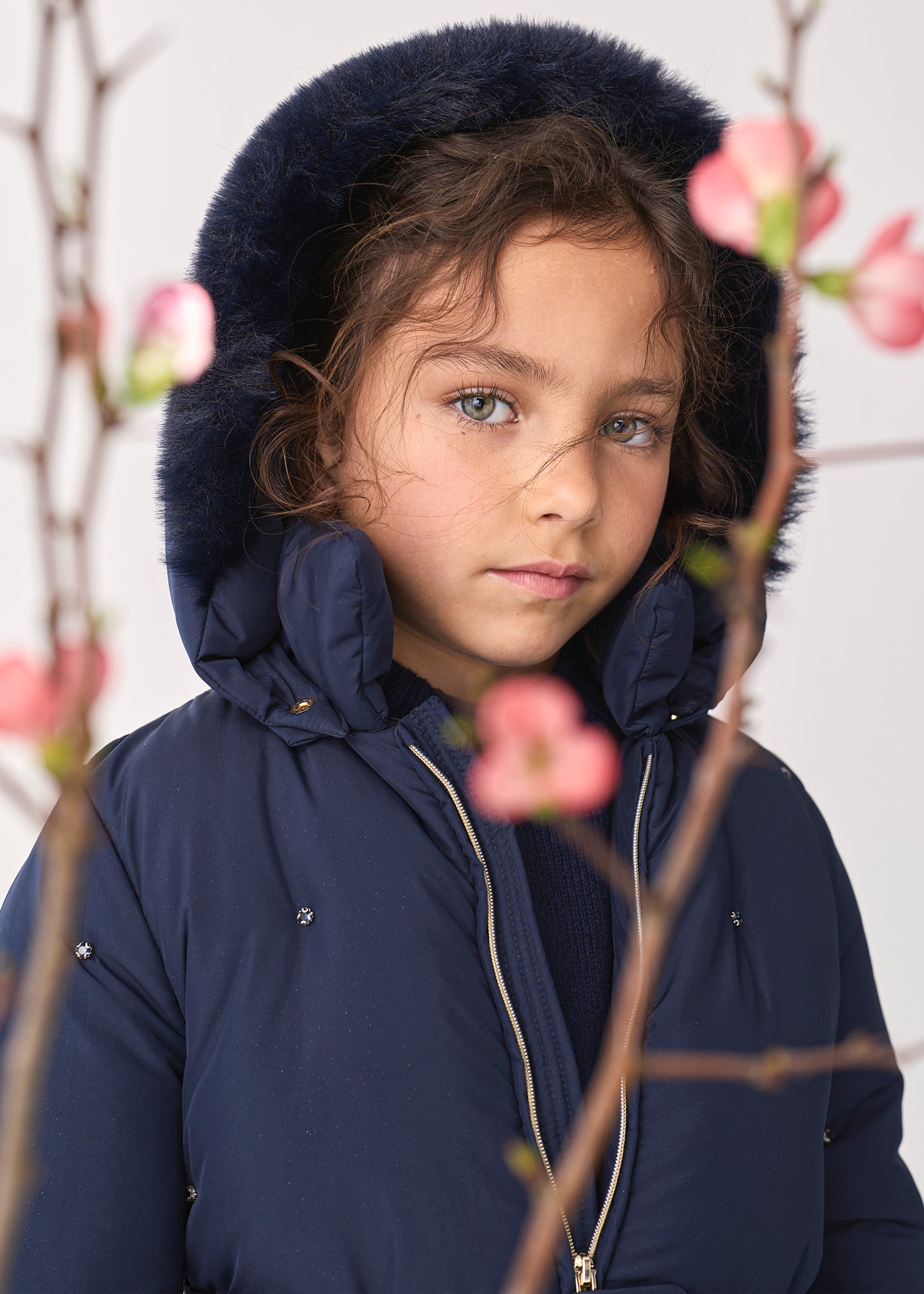 Chaquetón joya marino para niña Abel & Lula 05815 - imagen 2