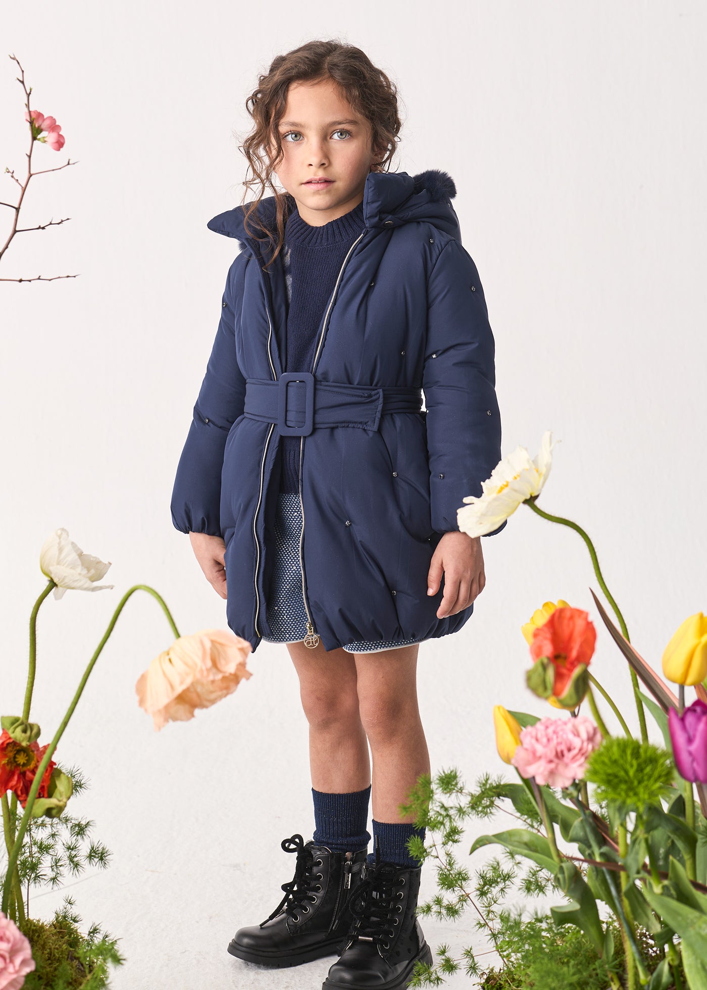 Chaquetón joya marino para niña Abel & Lula 05815 - imagen 3
