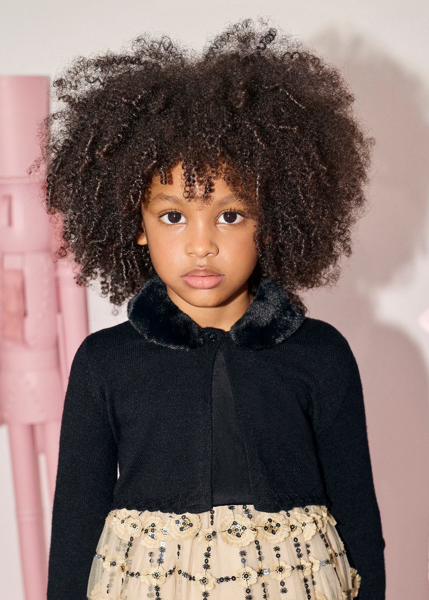 Rebeca tricot negra para niña Abel & Lula 05884 - imagen 1
