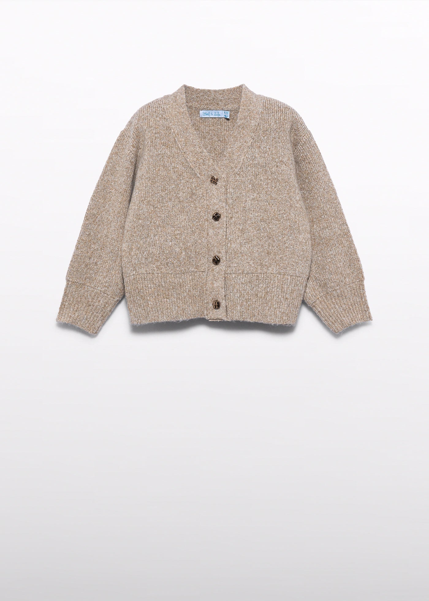 Rebecón oversize avena para niña Abel & Lula 05885