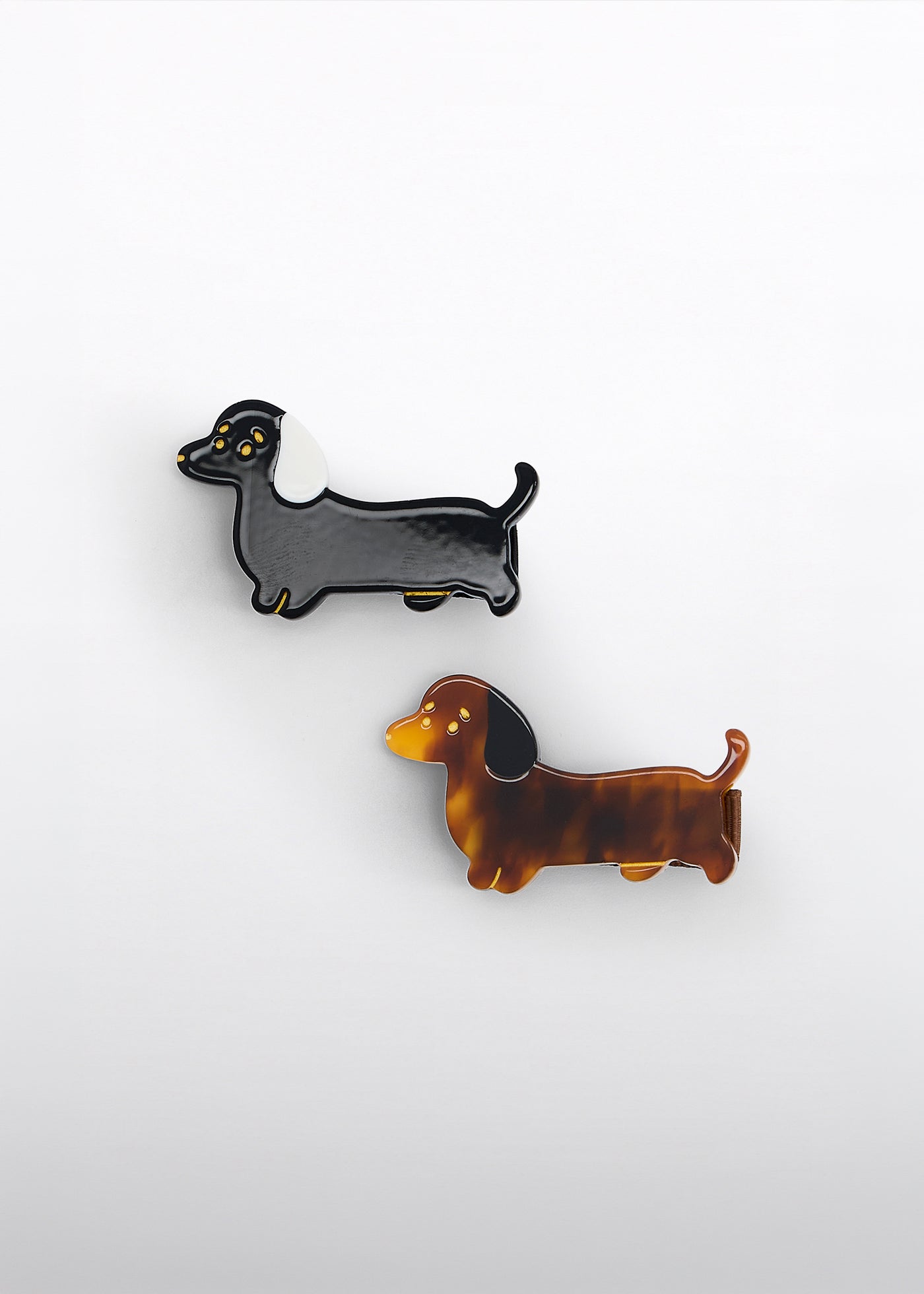 Set pinzas perros negro-caramelo para niña Abel & Lula 05913 - imagen 2