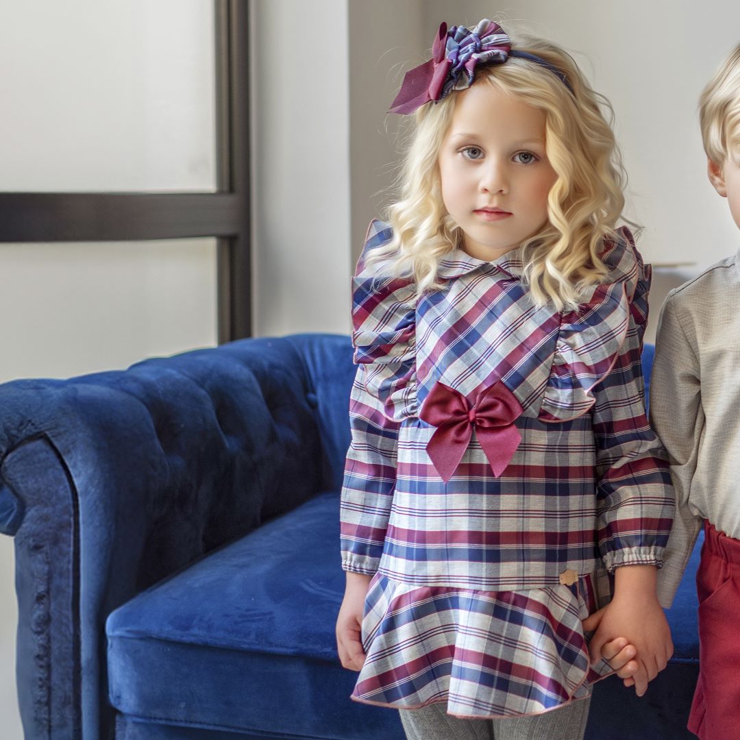 Vestido niña Miranda Gris 360609V - La boutique de AyA