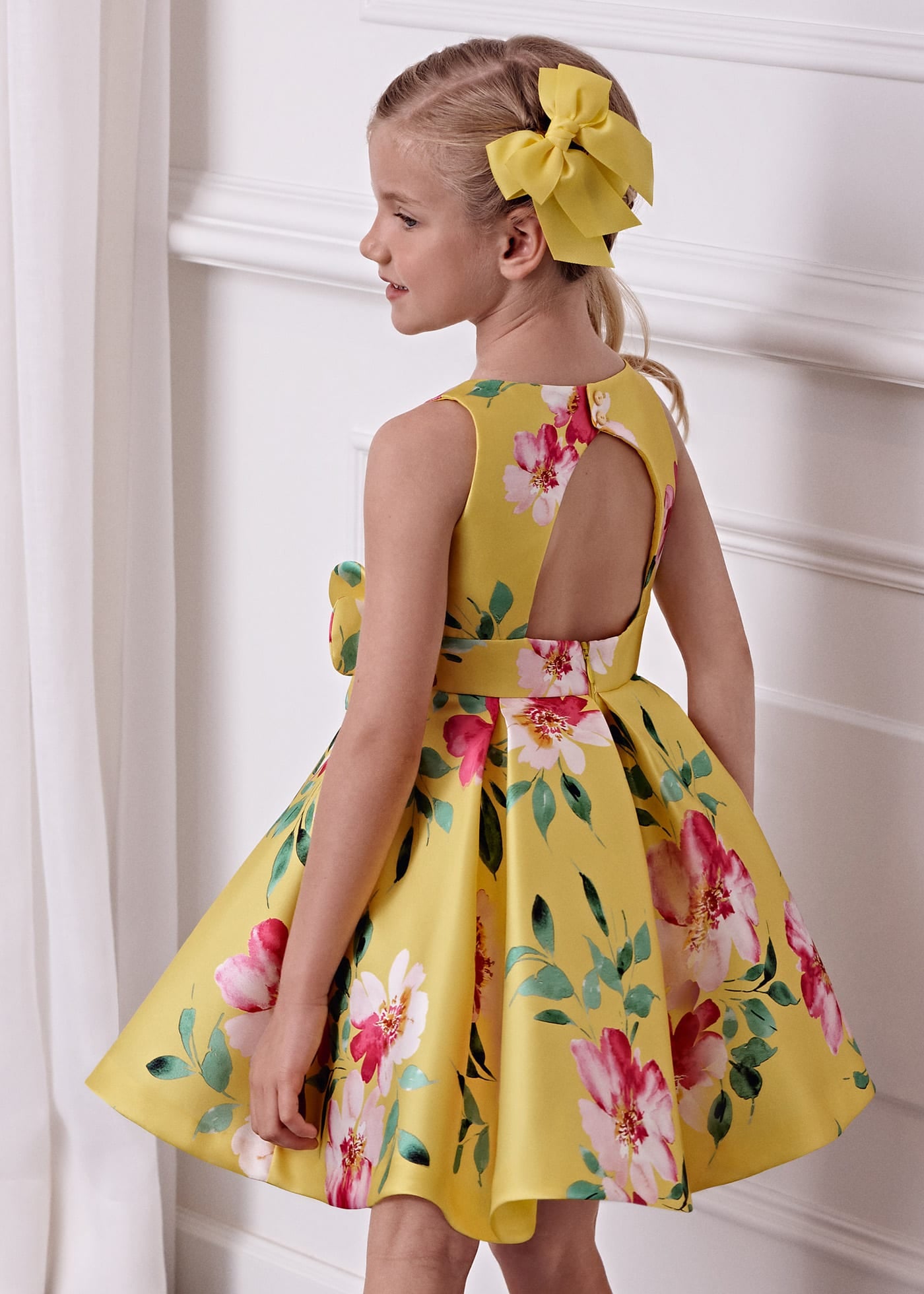 Vestido mikado estampado 5093 - La boutique de AyA Abel y Lula