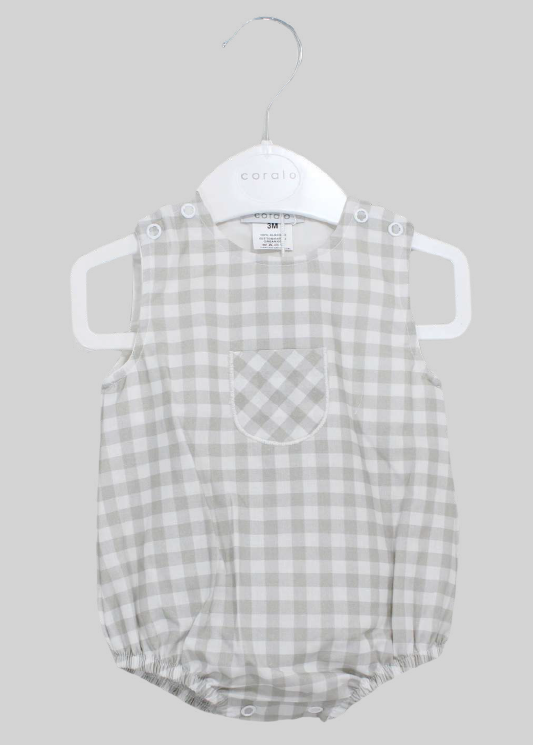 Ranita cuadros gris 1014RA01 - La boutique de AyA La Boutique de AyA