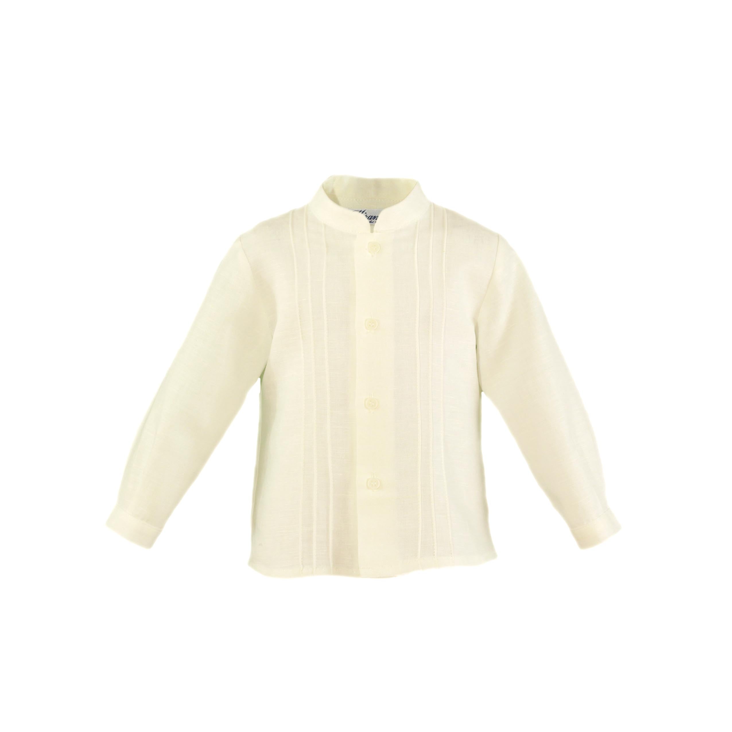 CONJUNTO MAS CHALECO BEBE NIÑO BEIG MIRANDA 0120 - La boutique de AyA Miranda