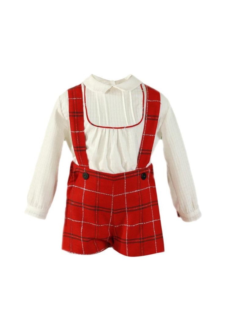 CONJUNTO BEBE NIÑO ROJO MIRANDA 0130 - La boutique de AyA Miranda