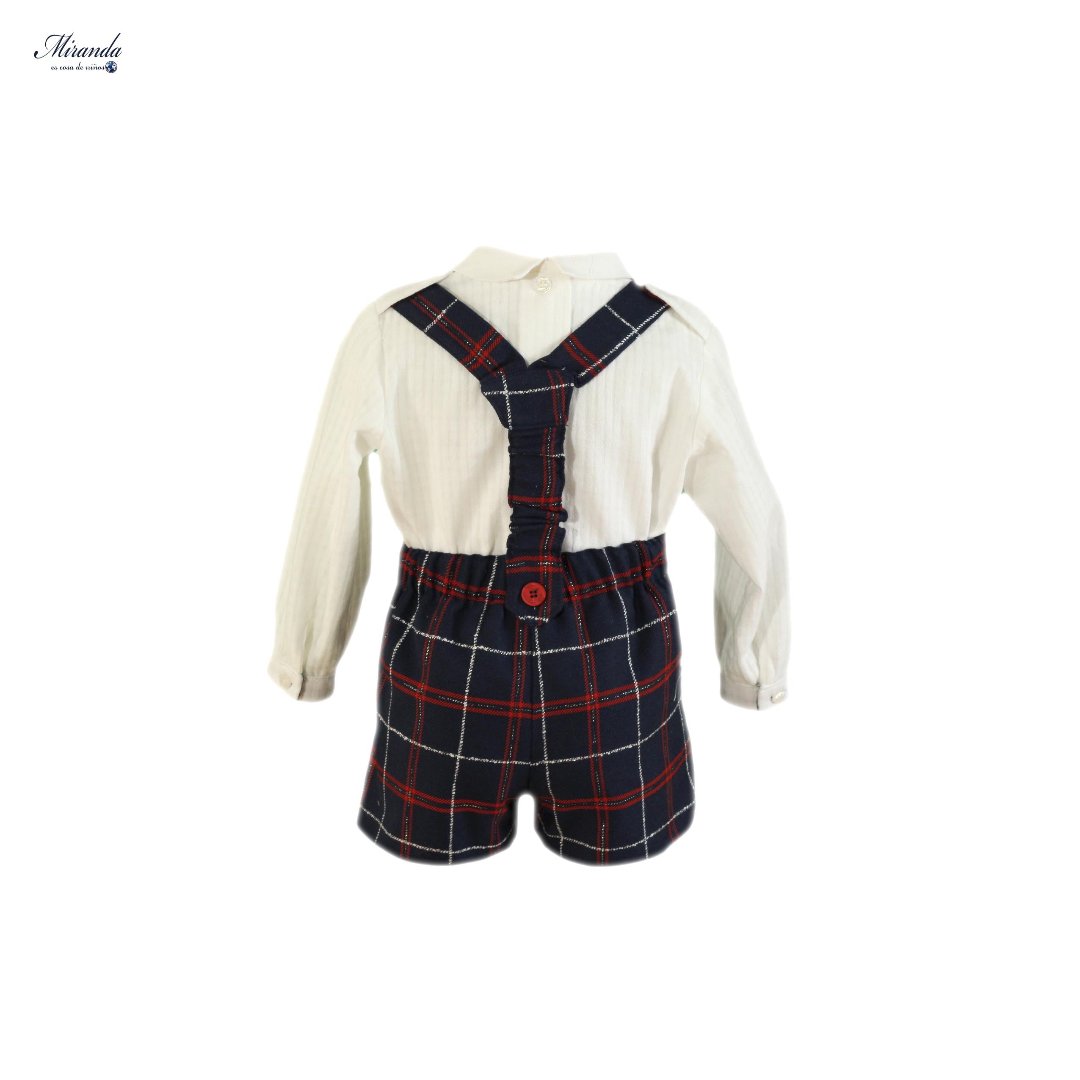 CONJUNTO BEBE NIÑO ROJO MIRANDA 0130 - La boutique de AyA Miranda