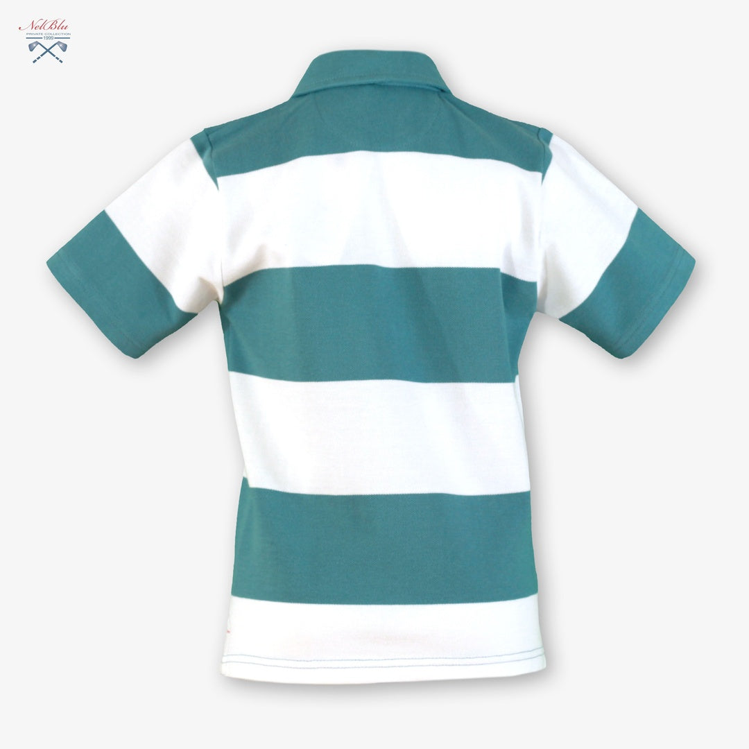 Polo de Niño 100% Algodón Nel‑Blu a Rayas Anchas 1309