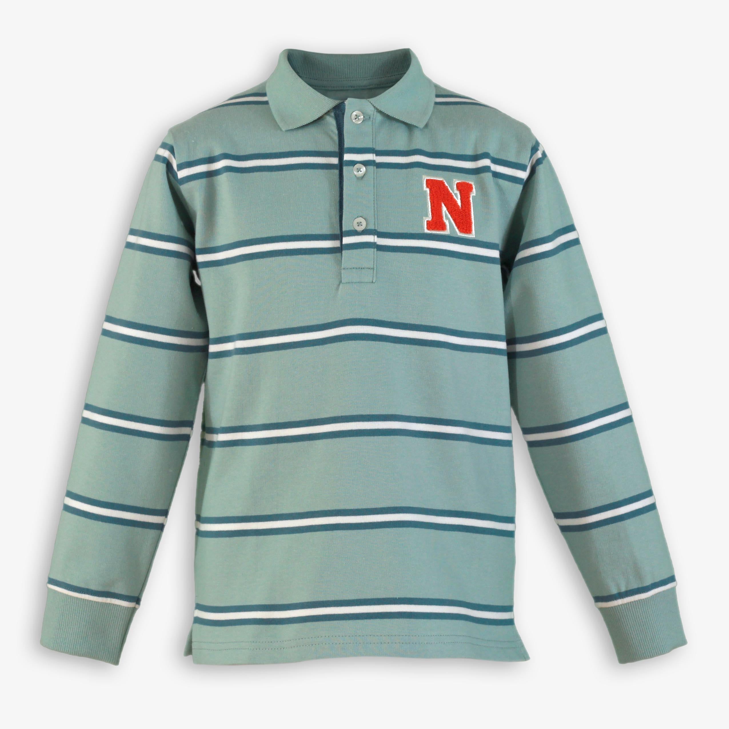 Polo rayas niño verde Miranda 1310