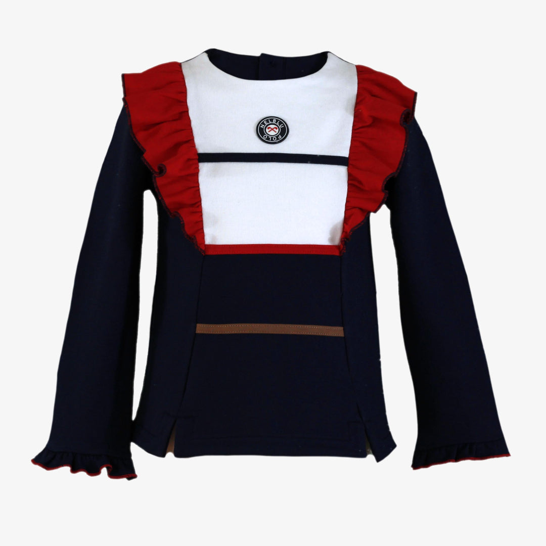 Polo infantil niña marino Nel-Blu 1401