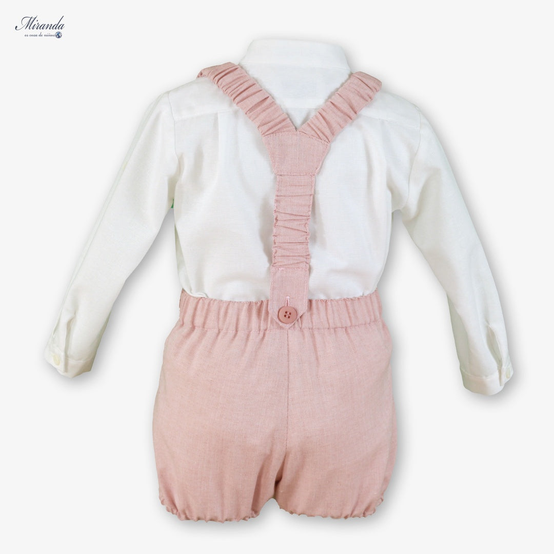 Conjunto de Niño con Tirantes y Camisa Cuello Mao - Miranda 0140