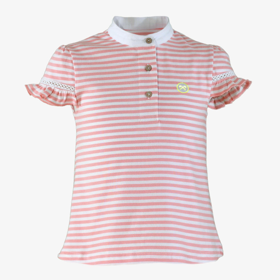 Conjunto rosa a rayas Nel-Blu 1410 con camisa y short - La boutique de AyA NEL-BLU