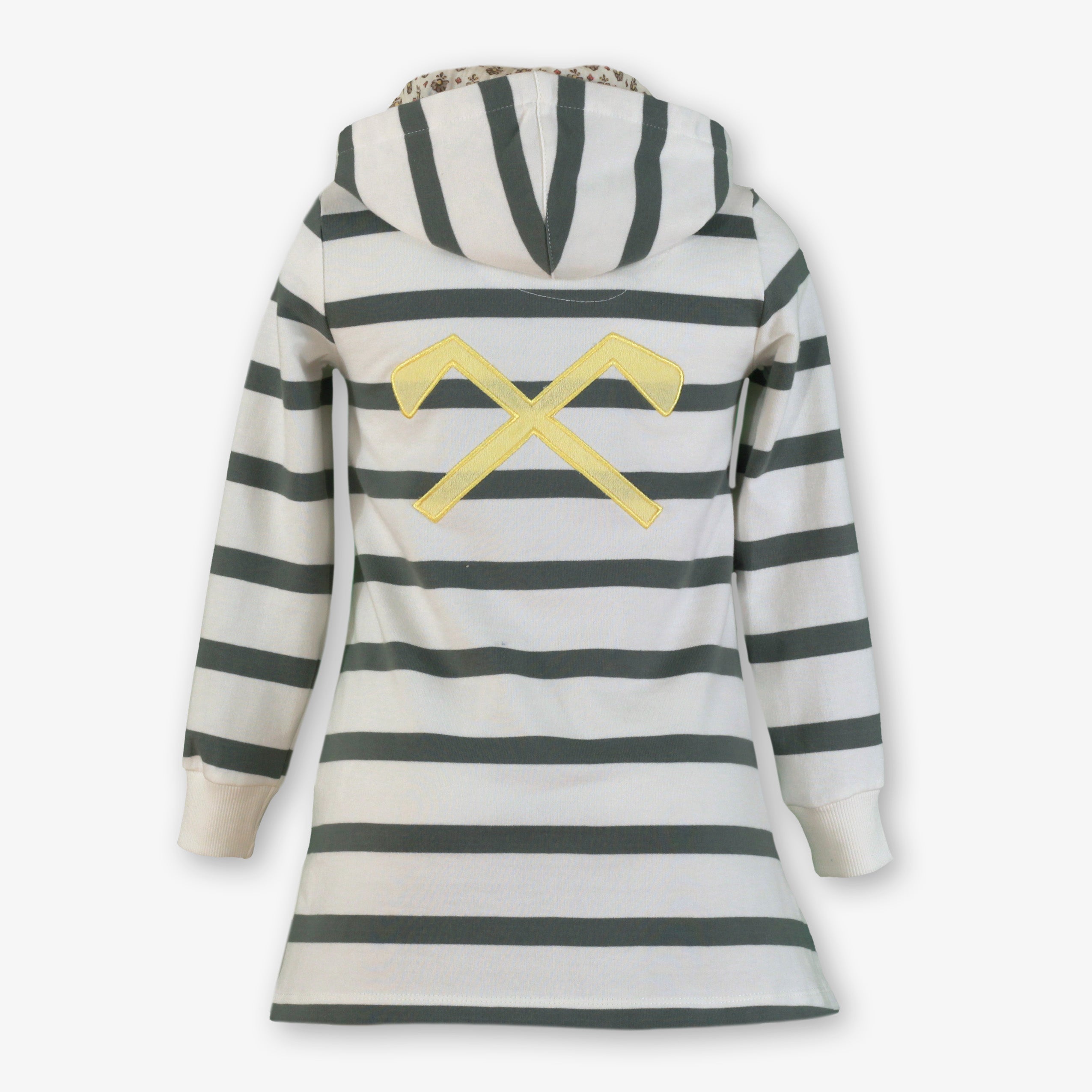 Vestido infantil niña verde caza nelblu 1415
