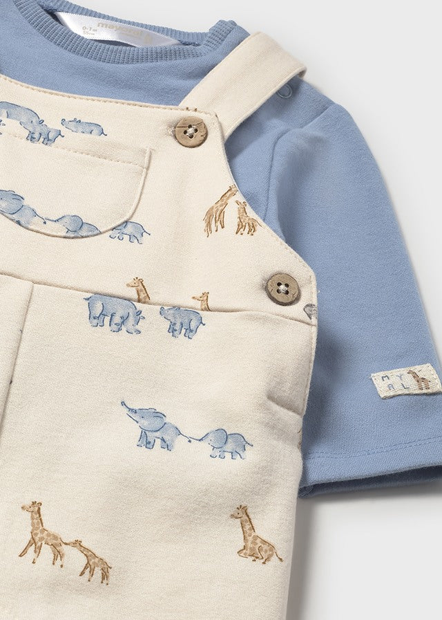 Conjunto blue peto estampado 02618