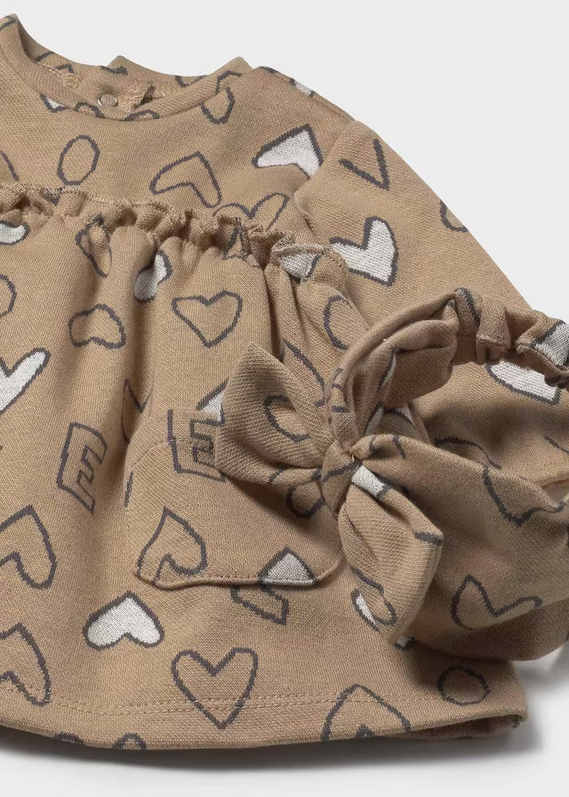 Vestido y diadema jacquard 02825-044 Mayoral