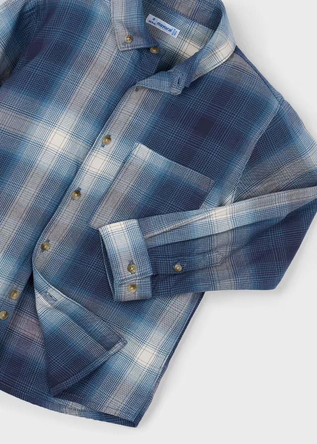 Camisa manga larga cuadros 04127 Mayoral