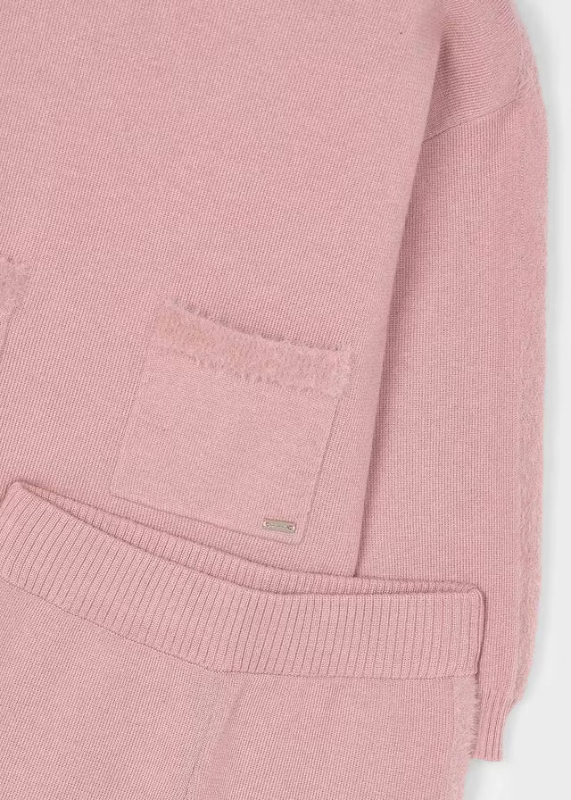 Conjunto pantalon largo tricot rosa Mayoral 04580-090
