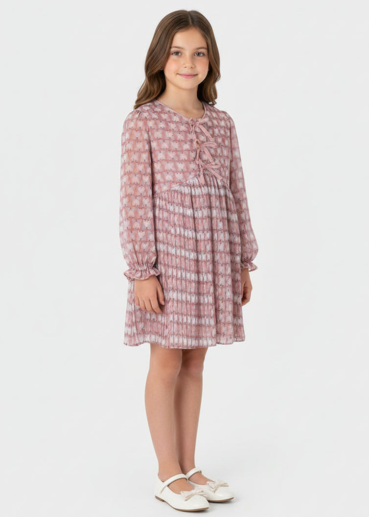 Vestido Maquillaje plisado estampado 04917 Mayoral - La boutique de AyA Mayoral