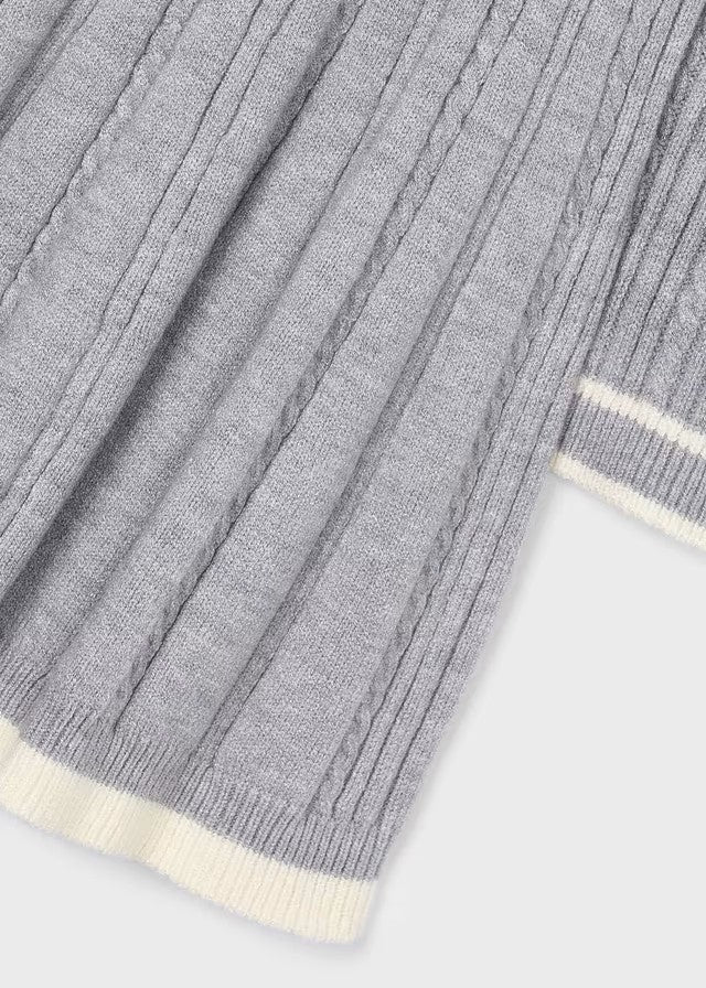 Vestido gris tricot ochos 04920 Mayoral