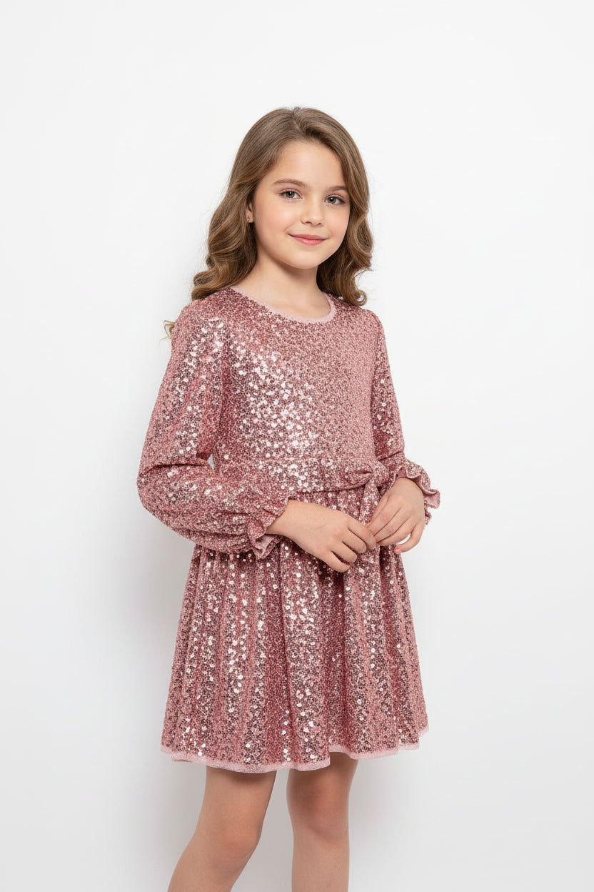 Vestido Rosa lentejuelas 05531 Abel y Lula - La boutique de AyA Abel y Lula