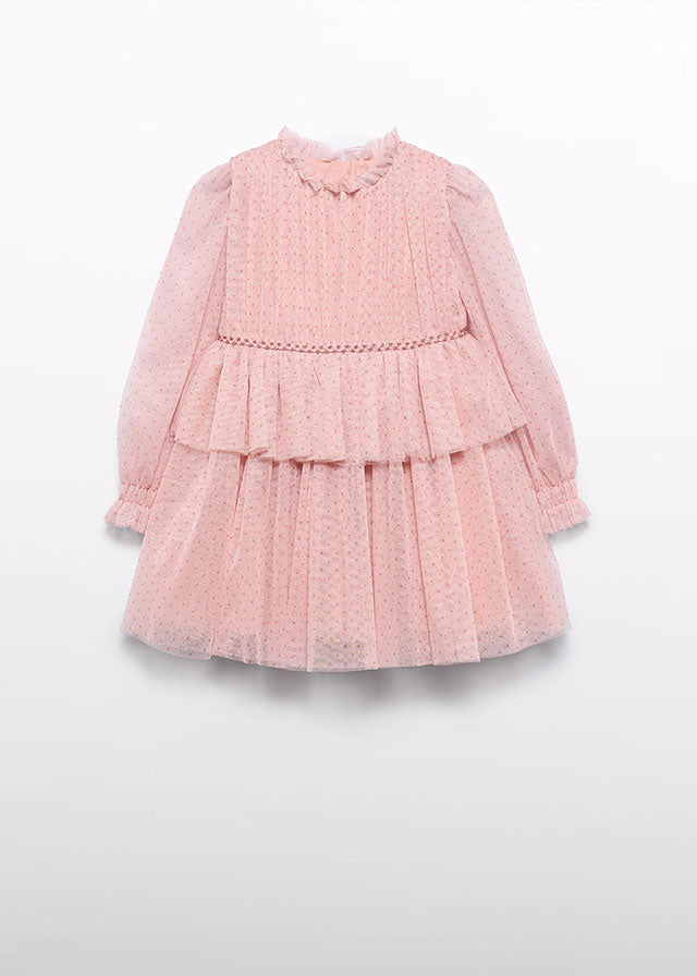 Vestido Rosa tul glitter 05532 Abel y Lula
