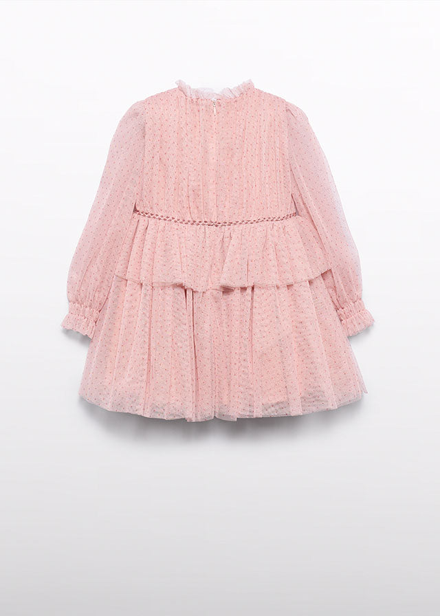 Vestido Rosa tul glitter 05532 Abel y Lula