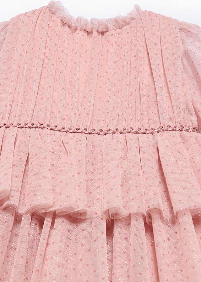 Vestido Rosa tul glitter 05532 Abel y Lula