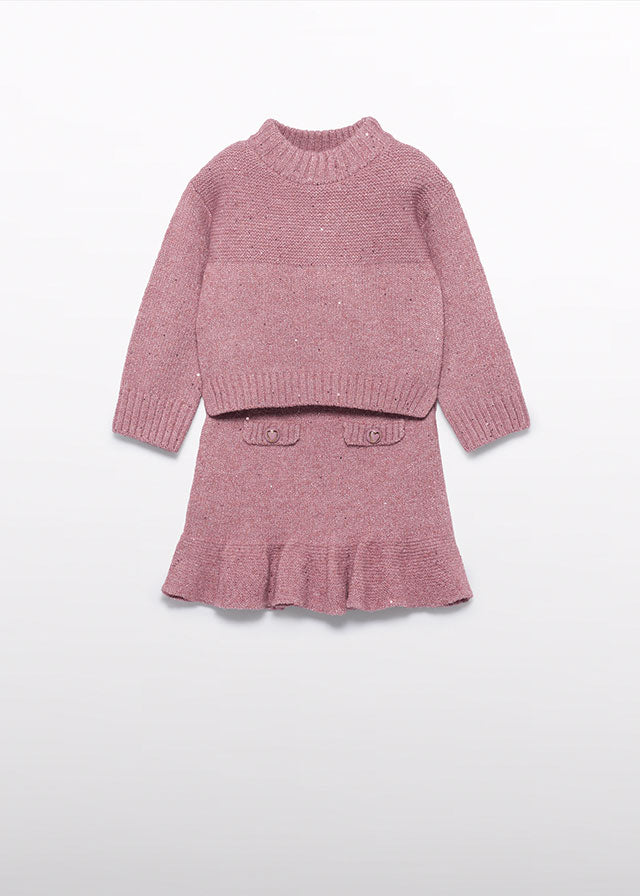 Conj. tricot Rosa falda 05543 Abel y Lula
