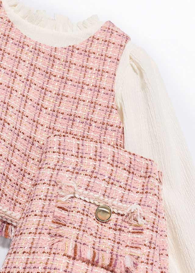 Conj. bermuda petalo tweed 05727 Abel y Lula