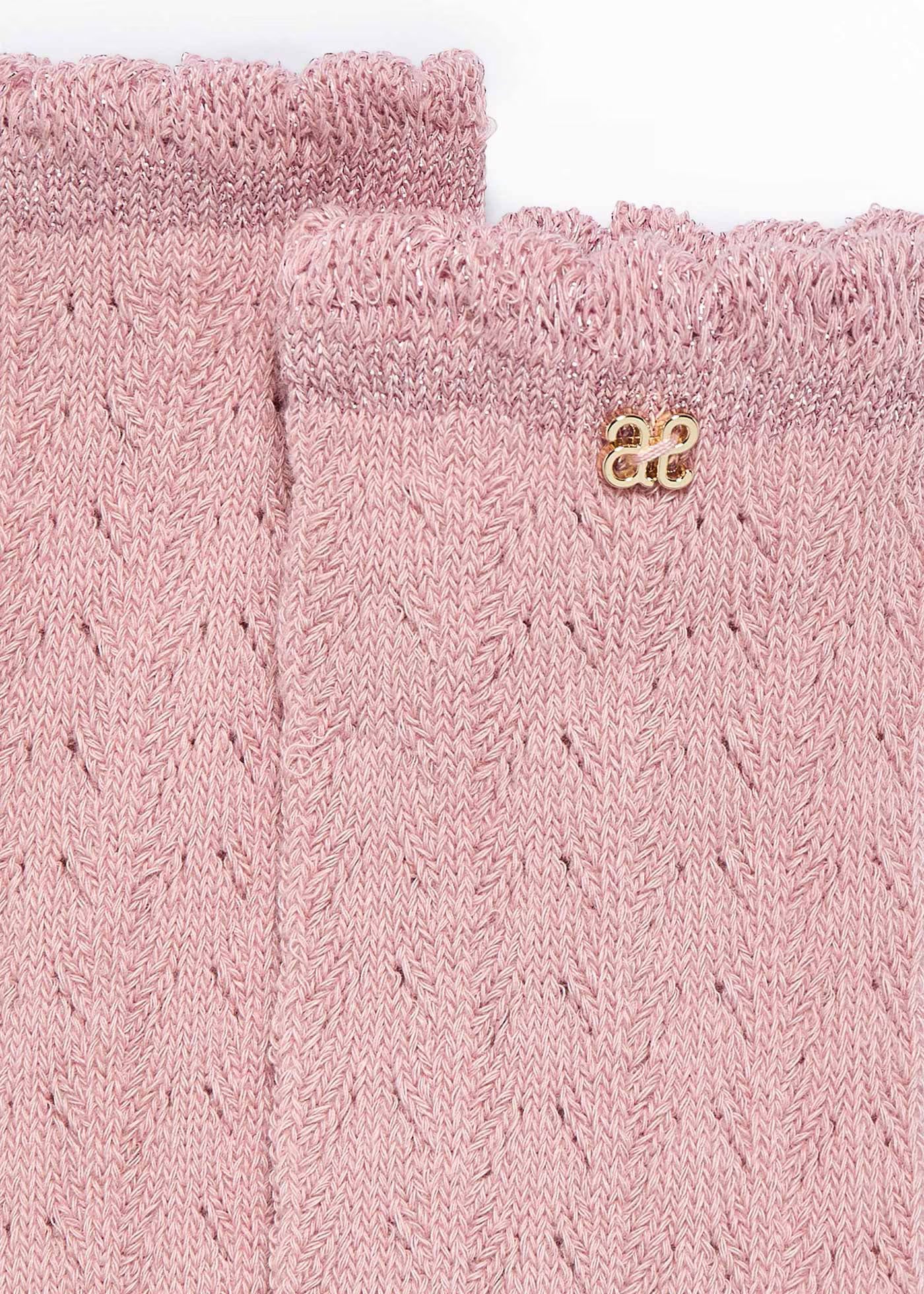 Calceta calada rosa 05953-42 Abel y Lula