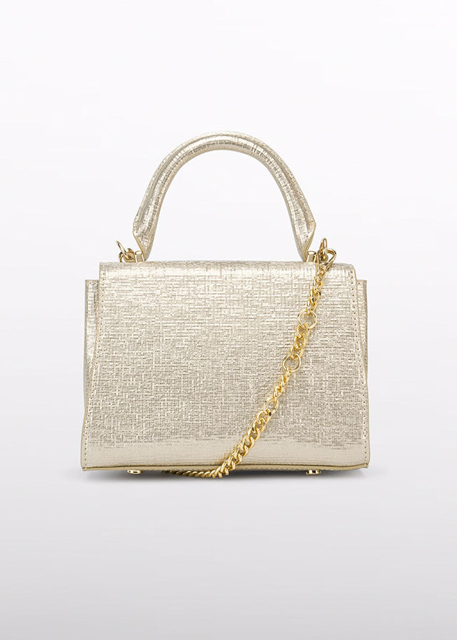 Bolso Dorado textura brillo 05981 Abel y Lula