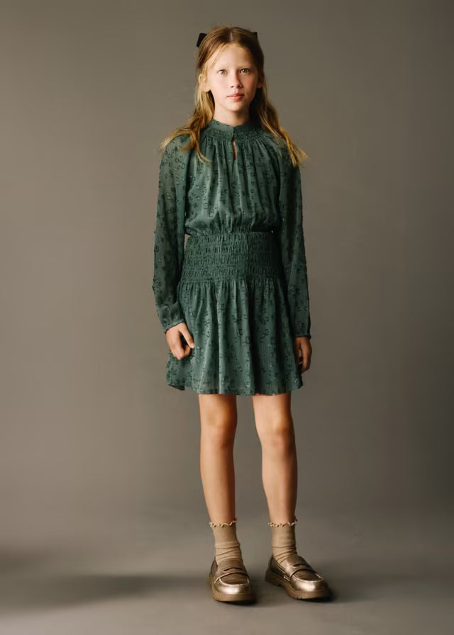 Vestido gasa lurex 07909 Mayoral - La boutique de AyA Mayoral