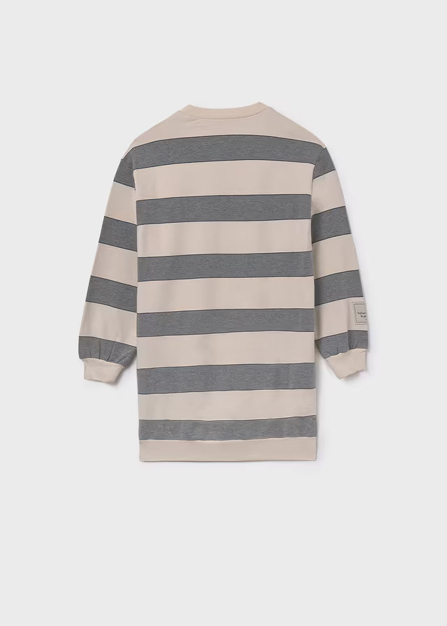 Vestido rayas acero Mayoral 7913 - La boutique de AyA Mayoral