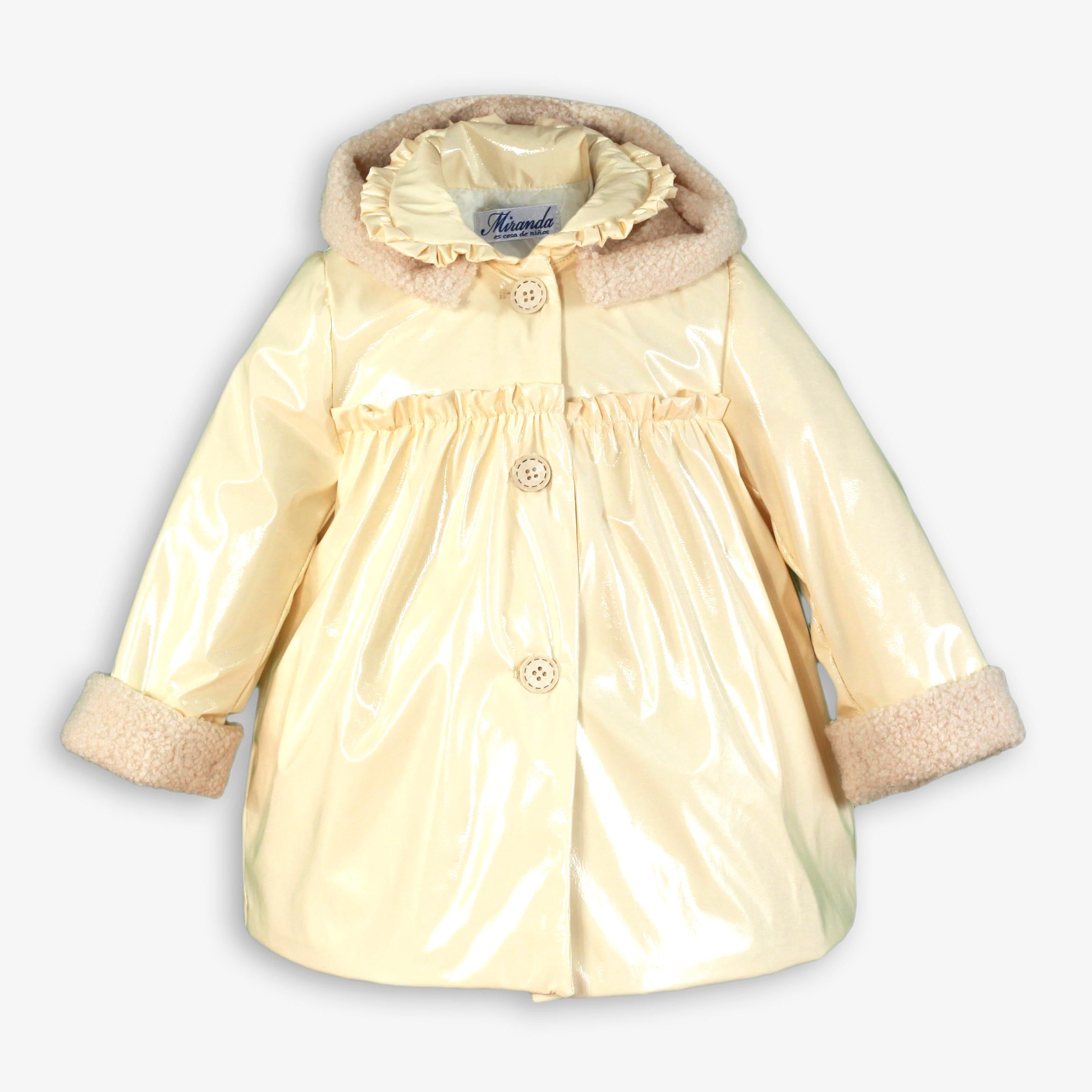 Abrigo bebe niña charol Miranda 0159 - La boutique de AyA Miranda
