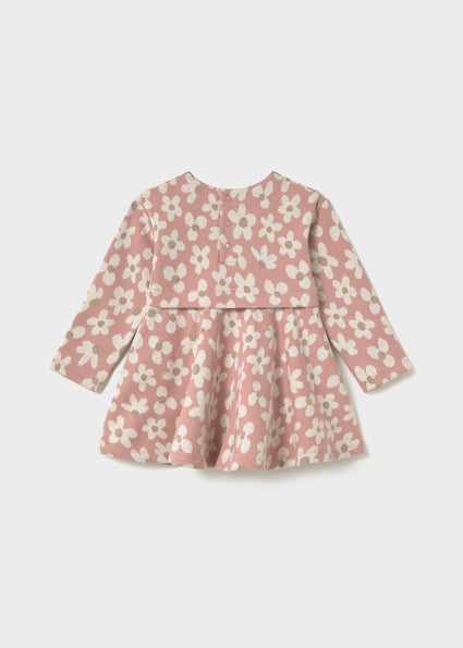 Vestido punto jacquard Rosa pastel Mayoral para niña 02905-086 - vista 2