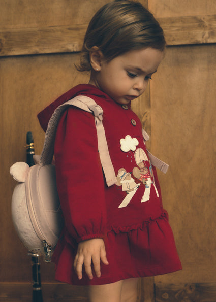 Vestido con capucha Rooibos Mayoral para niña 02937-093 - vista 2